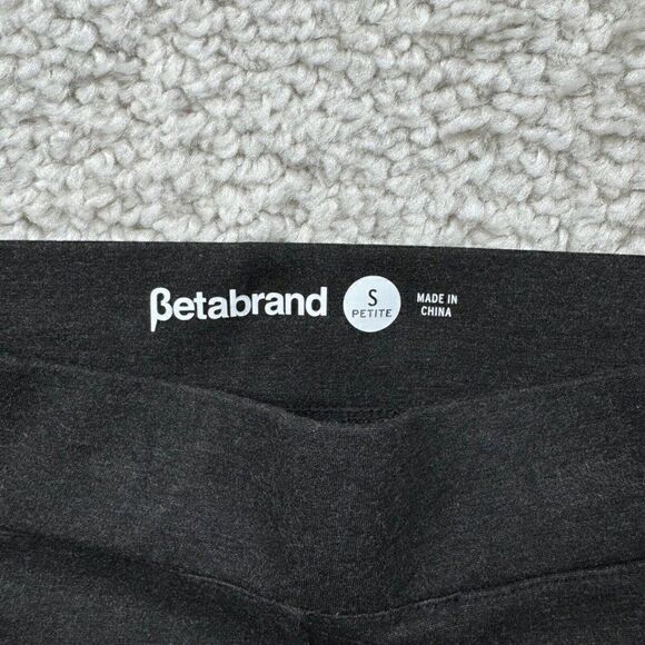 Betabrand 6 Button Yoga Dress Pant Charcoal Gray Small Petite - Picture 4 of 9